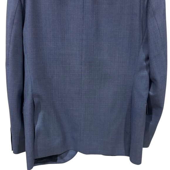 Carolina Herrera Blue Wool Exterior Sport Jacket Blazer Classy Chic Men’s 40 - Picture 7 of 13